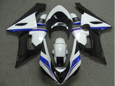 Blue White and Black 2005-2006 ZX6R Motorcycle Fairing