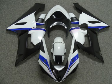 Blue White and Black 2005-2006 ZX6R Motorcycle Fairing