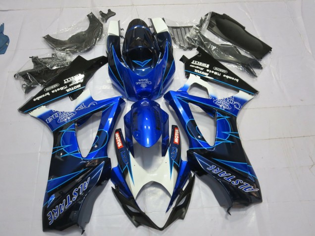Blue and Black Corona 2007-2008 GSXR 1000 Motorcycle Fairing Blue and Black Corona 2007-2008 GSXR 1000 Motorcycle Fairing