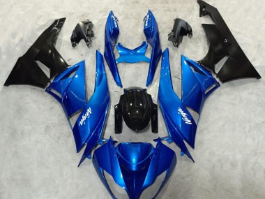 Blue and Black Ninja 2009-2012 ZX6R Motorcycle Fairing