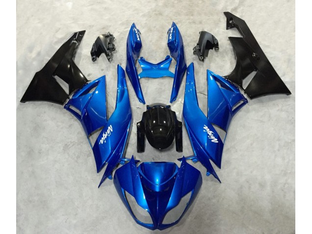 Blue and Black Ninja 2009-2012 ZX6R Motorcycle Fairing Blue and Black Ninja 2009-2012 ZX6R Motorcycle Fairing
