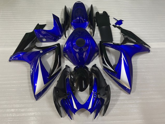 Blue Black and White Special 2006-2007 GSXR 600-750 Motorcycle Fairing Blue Black and White Special 2006-2007 GSXR 600-750 Motorcycle Fairing