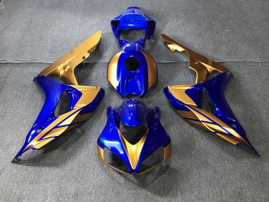 Blue and Gold 2006-2007 CBR1000RR Motorcycle Fairing