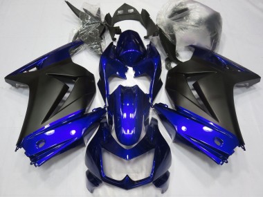 Blue and Matte Black 2008-2012 Ninja 250 Motorcycle Fairing