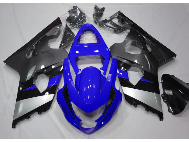 Blue and Silver 2004-2005 GSXR 600-750 Motorcycle Fairing Blue and Silver 2004-2005 GSXR 600-750 Motorcycle Fairing