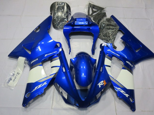 Blue and White 2000-2001 R1 Motorcycle Fairing Blue and White 2000-2001 R1 Motorcycle Fairing