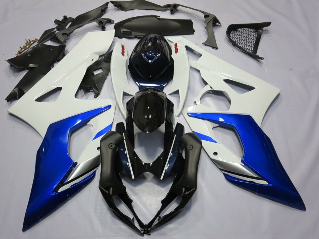 Blue and White 2005-2006 GSXR 1000 Motorcycle Fairing Blue and White 2005-2006 GSXR 1000 Motorcycle Fairing