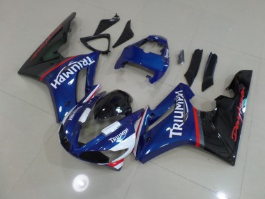 Blue and White 2009-2012 Daytona 675 Motorcycle Fairing