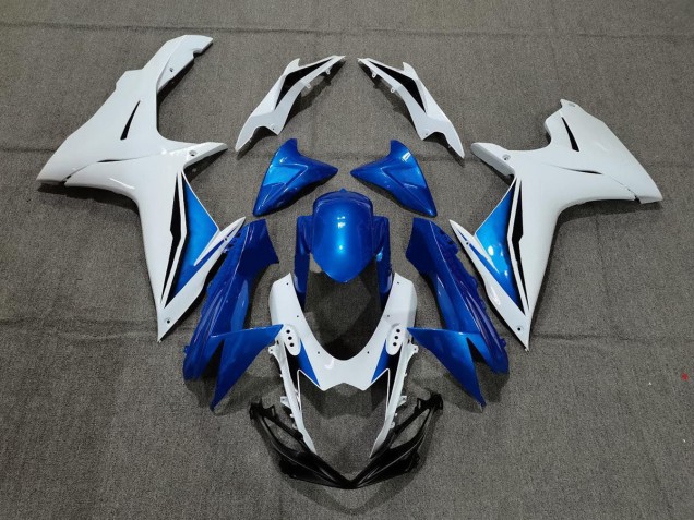 Blue and White 2011-2024 GSXR 600-750 Motorcycle Fairing Blue and White 2011-2024 GSXR 600-750 Motorcycle Fairing