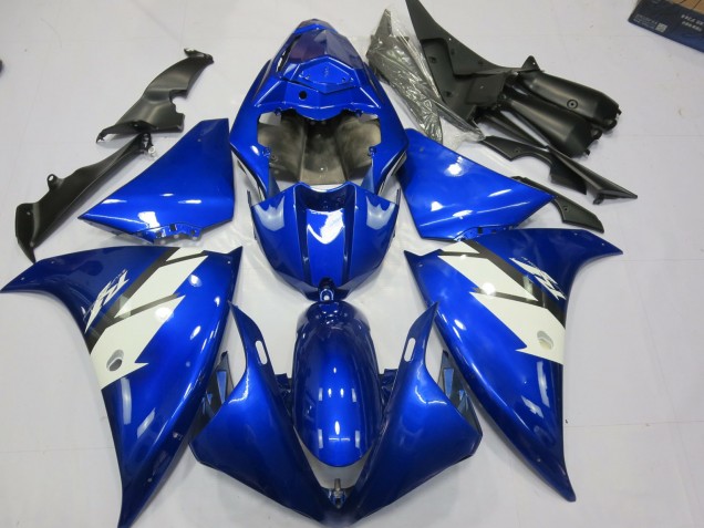 Blue and White 2012-2014 R1 Motorcycle Fairing Blue and White 2012-2014 R1 Motorcycle Fairing