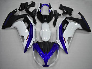 Blue and White 2012-2016 Ninja 650R Motorcycle Fairing