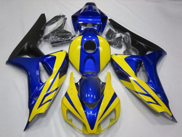 Blue and Yellow 2006-2007 CBR1000RR Motorcycle Fairing Blue and Yellow 2006-2007 CBR1000RR Motorcycle Fairing
