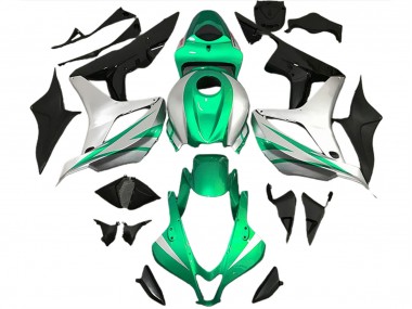 Bright Green and Silver OEM Style 2007-2008 CBR600RR Motorcycle Fairing