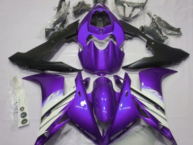 Bright Purple & White 2004-2006 R1 Motorcycle Fairing