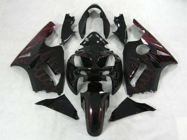 Burgundy Flame 2002-2005 ZX12R Motorcycle Fairing