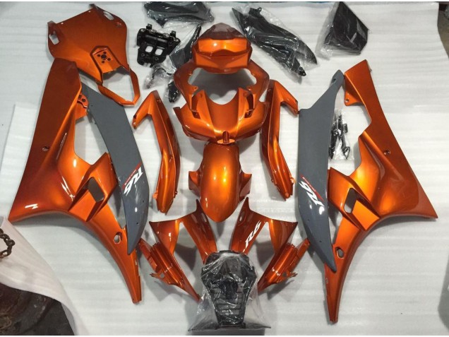 Burnt Orange and Nardo 2006-2007 R6 Motorcycle Fairing Burnt Orange and Nardo 2006-2007 R6 Motorcycle Fairing