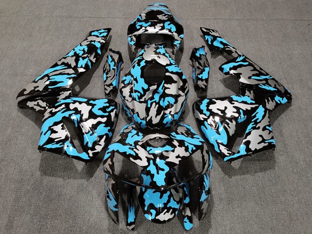 Camo & LIGHT BLUE 2005-2006 CBR600RR Motorcycle Fairing Camo & LIGHT BLUE 2005-2006 CBR600RR Motorcycle Fairing