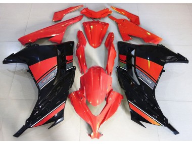 Candy Red and Black 2013-2018 Ninja 300 Motorcycle Fairing