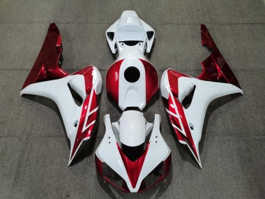 Candy Red and White 2006-2007 CBR1000RR Motorcycle Fairing