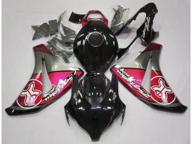 Candy Red on Black Custom 2008-2011 CBR1000RR Motorcycle Fairing