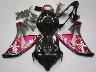 Candy Red on Black Custom 2008-2011 CBR1000RR Motorcycle Fairing