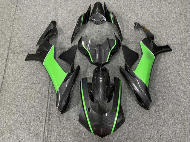 Carbon Fiber & Green 2015-2019 R1 Motorcycle Fairing