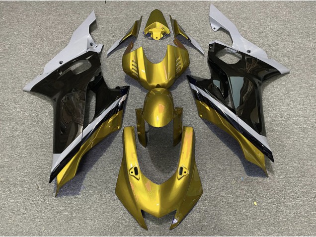 Cement Black and Gold 2017-2021 R6 Motorcycle Fairing Cement Black and Gold 2017-2021 R6 Motorcycle Fairing