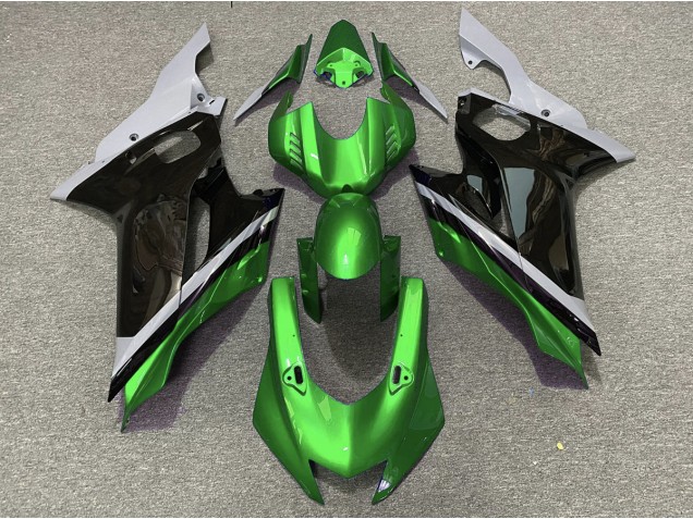 Cement Black and Green 2017-2021 R6 Motorcycle Fairing