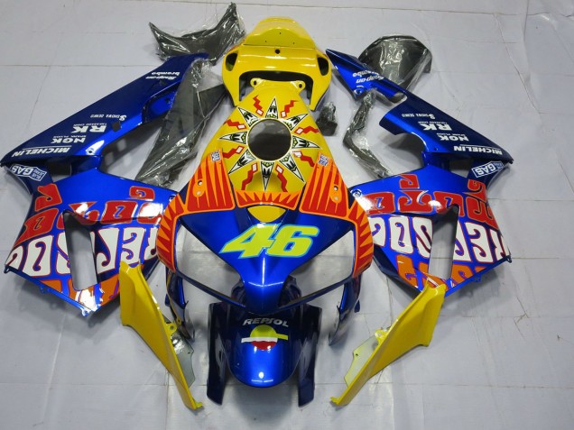 Custom Blue Rossi 2005-2006 CBR600RR Motorcycle Fairing