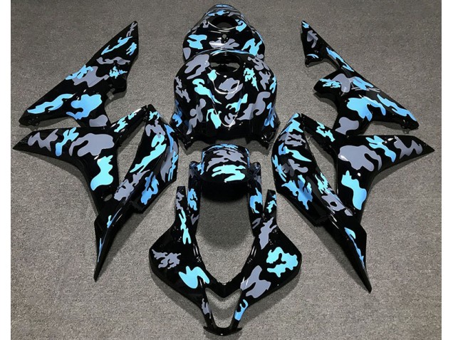 Custom Camo Blue 2007-2008 CBR600RR Motorcycle Fairing Custom Camo Blue 2007-2008 CBR600RR Motorcycle Fairing