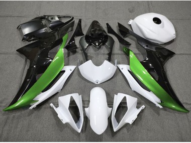Custom Green Black and White 2008-2016 R6 Motorcycle Fairing