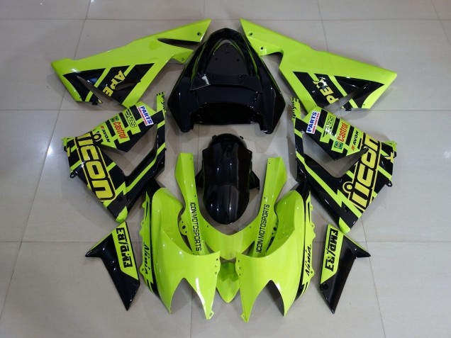Custom High Viz Yellow 2004-2005 ZX10R Motorcycle Fairing