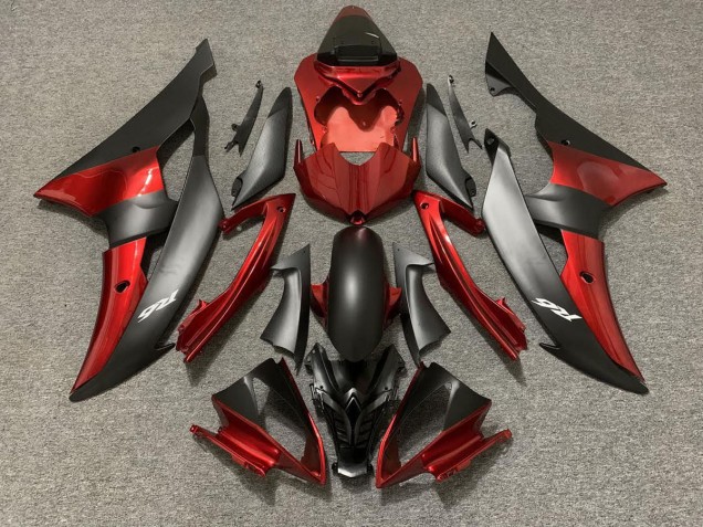 Custom OEM Style Red / Black 2008-2016 R6 Motorcycle Fairing