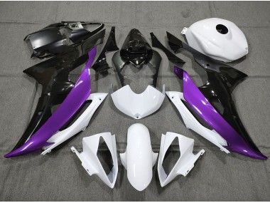 Custom Purple Black and White 2008-2016 R6 Motorcycle Fairing