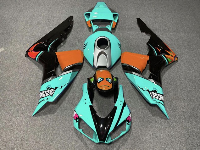 Cyan Shark 2006-2007 CBR1000RR Motorcycle Fairing Cyan Shark 2006-2007 CBR1000RR Motorcycle Fairing