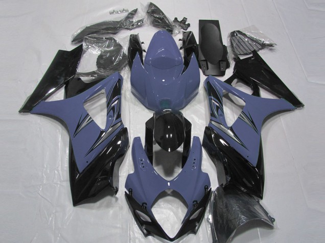 Dark Blue and Black 2007-2008 GSXR 1000 Motorcycle Fairing Dark Blue and Black 2007-2008 GSXR 1000 Motorcycle Fairing