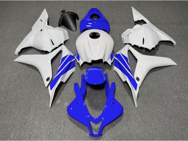 Dark Blue and White Side Stripe 2009-2012 CBR600RR Motorcycle Fairing Dark Blue and White Side Stripe 2009-2012 CBR600RR Motorcycle Fairing