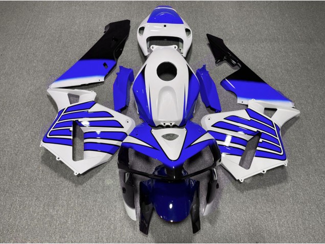 Dark Blue and White Wings 2005-2006 CBR600RR Motorcycle Fairing Dark Blue and White Wings 2005-2006 CBR600RR Motorcycle Fairing