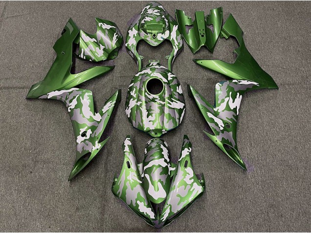 Dark Green Camo 2004-2006 R1 Motorcycle Fairing