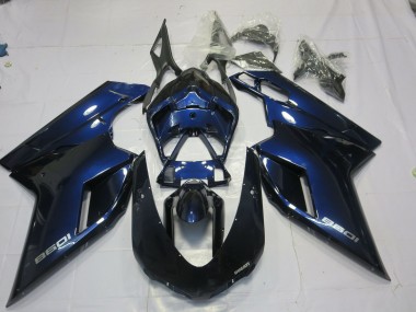 Deep Blue 2007-2014 Ducati 848 1098 1198 Motorcycle Fairing