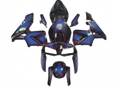 Deep Blue & Pink Outline 2005-2006 CBR600RR Motorcycle Fairing