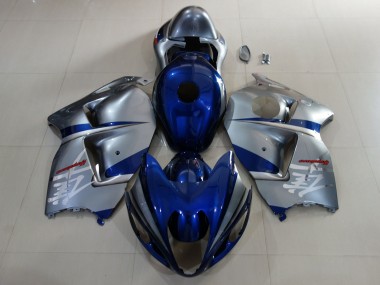 Deep Blue & Silver 1997-2007 GSXR 1300 Hayabusa Motorcycle Fairing