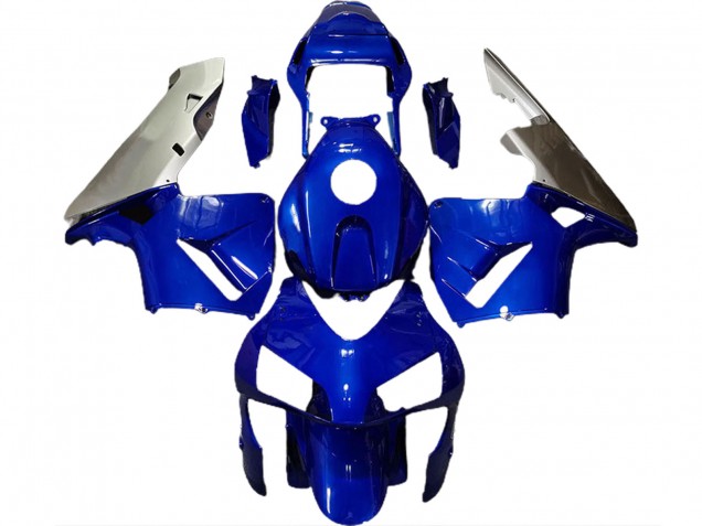 Deep Blue & Silver 2003-2004 CBR600RR Motorcycle Fairing Deep Blue & Silver 2003-2004 CBR600RR Motorcycle Fairing
