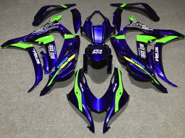 Deep Blue Trickstar 2016-2019 ZX10R Motorcycle Fairing