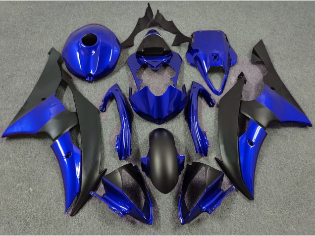 Deep Blue and Matte Black 2008-2016 R6 Motorcycle Fairing Deep Blue and Matte Black 2008-2016 R6 Motorcycle Fairing