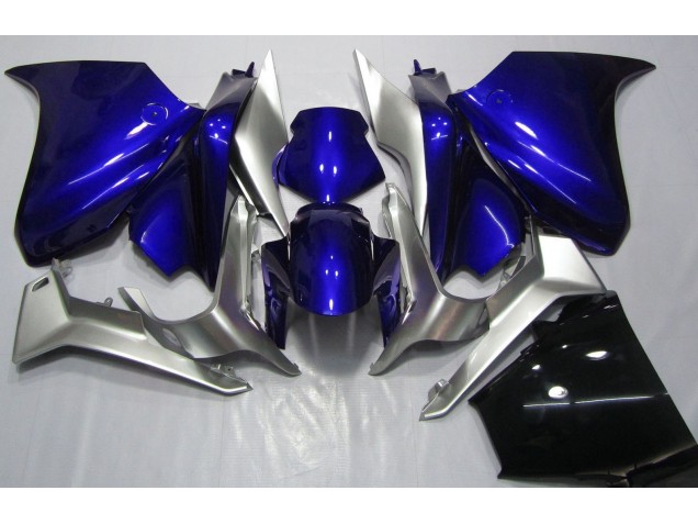 Deep Blue and Silver 2010-2013 VFR1200 Motorcycle Fairing Deep Blue and Silver 2010-2013 VFR1200 Motorcycle Fairing