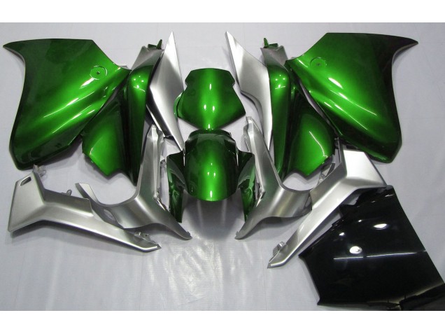 Deep Green and Silver 2010-2013 VFR1200 Motorcycle Fairing Deep Green and Silver 2010-2013 VFR1200 Motorcycle Fairing