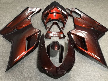 Deep Orange 2007-2014 Ducati 848 1098 1198 Motorcycle Fairing