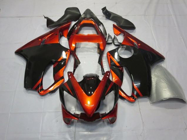 Deep Orange and Black 2001-2003 CBR600 F4i Motorcycle Fairing Deep Orange and Black 2001-2003 CBR600 F4i Motorcycle Fairing