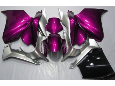 Deep Pink and Silver 2010-2013 VFR1200 Motorcycle Fairing